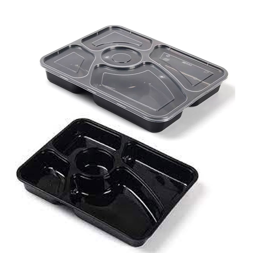 Disposable 5 Comparment Dish